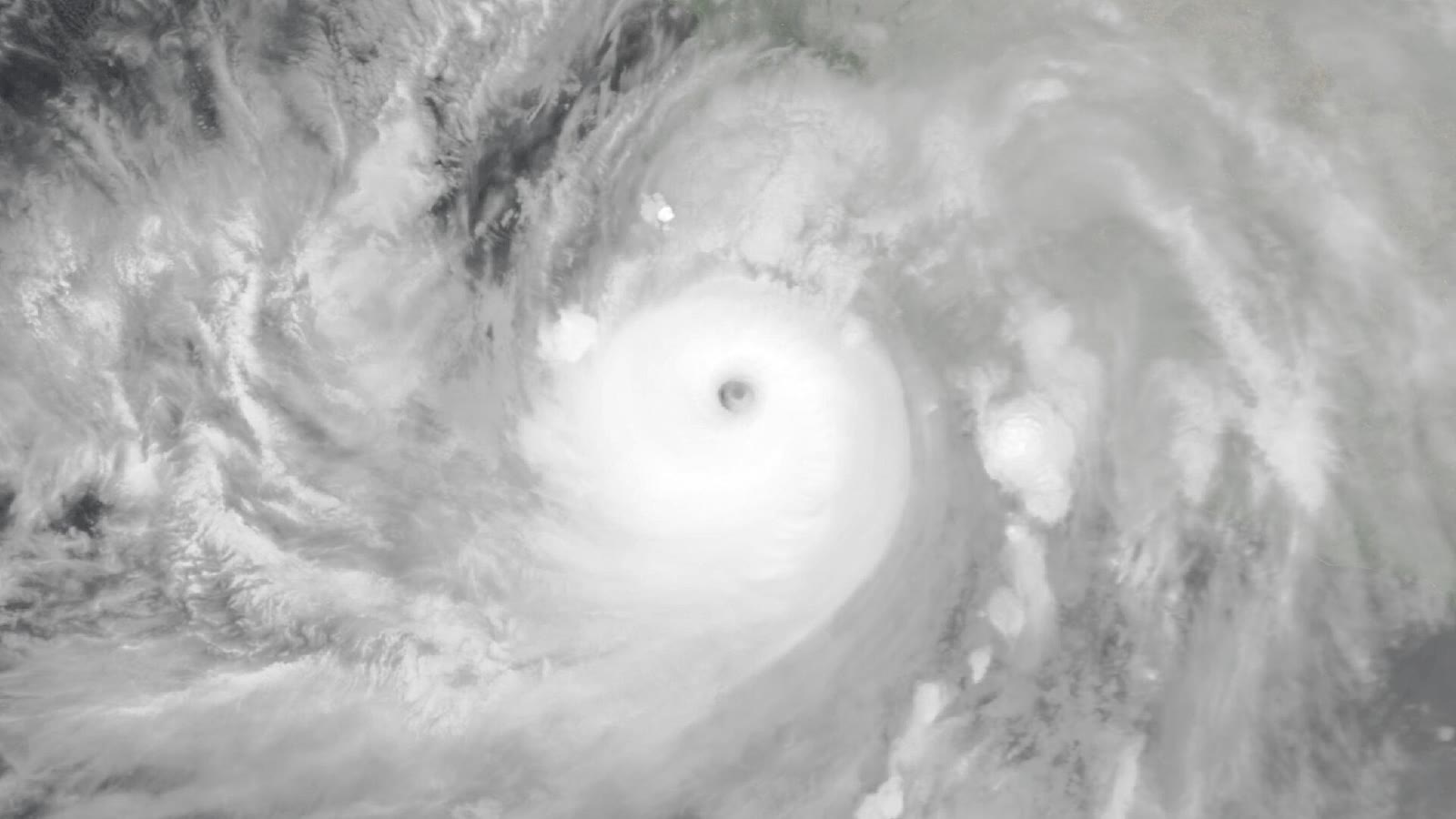The eye of Hurricane Simon off the Jalisco coast seen by satellite on October 11, 2026