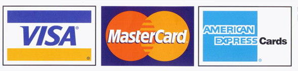 Visa, MasterCard, American Express